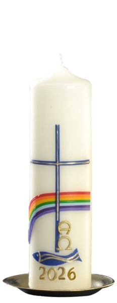 Ostertischkerze 220/60 mm, Dek. 3336